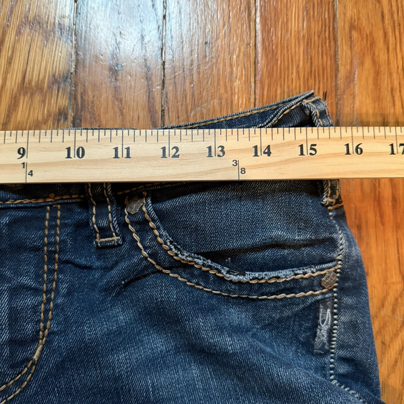 Silver Women's Jeans Aiko Bootcut Medium Blue Fade Wash 29x31 Western Cowboy - Picture 2 of 10